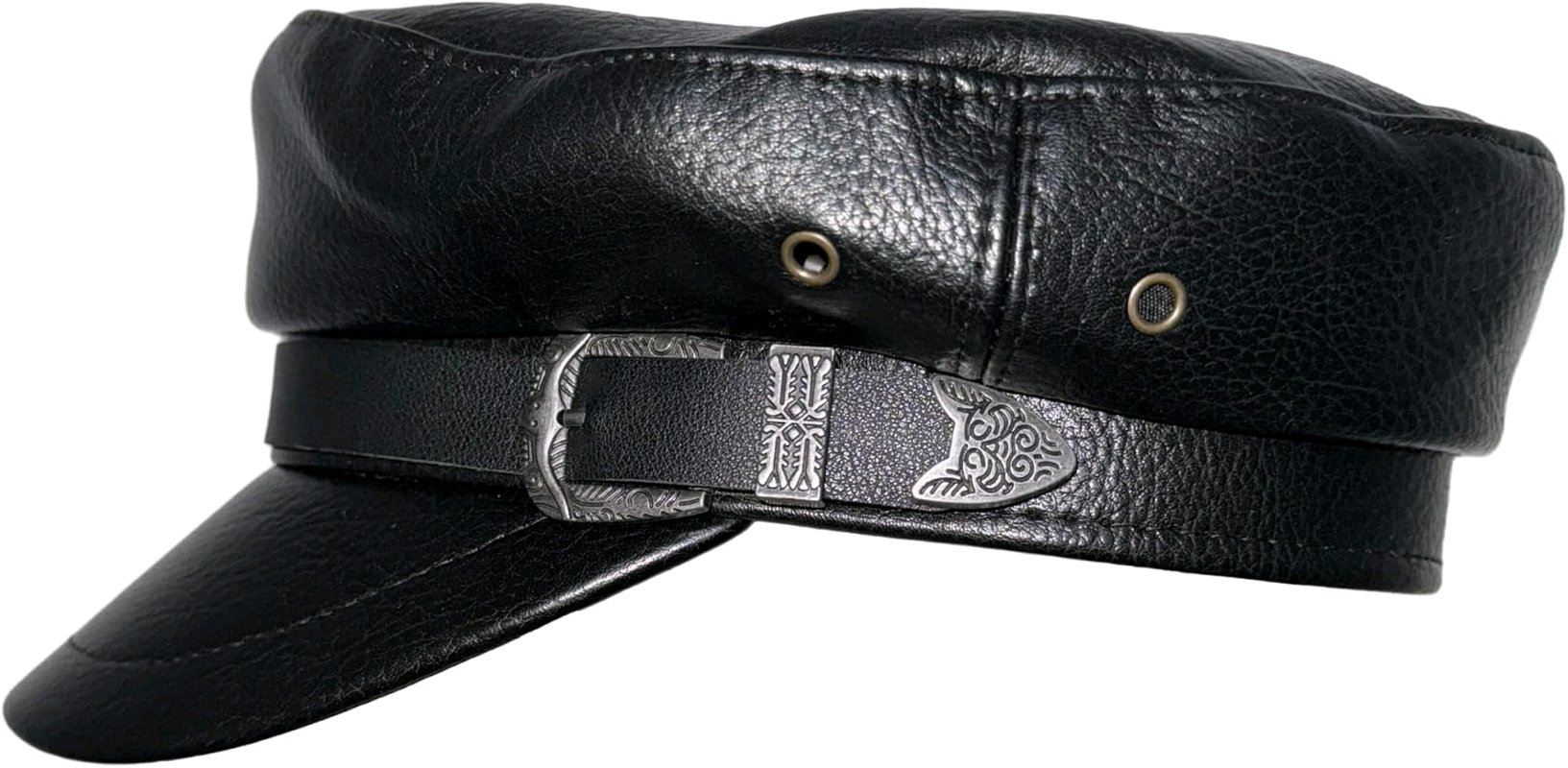 PU Leather Newsboy Cap,