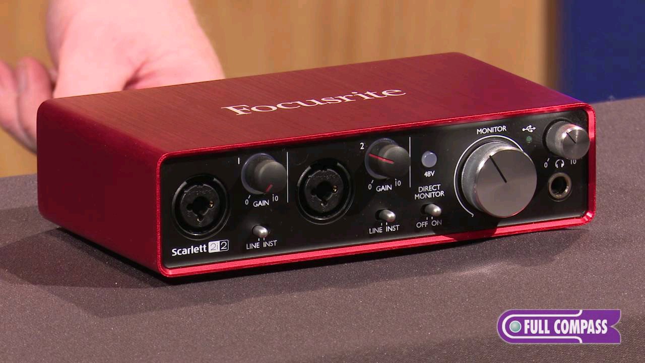 Focusrite Scarlett audio interface. sound card