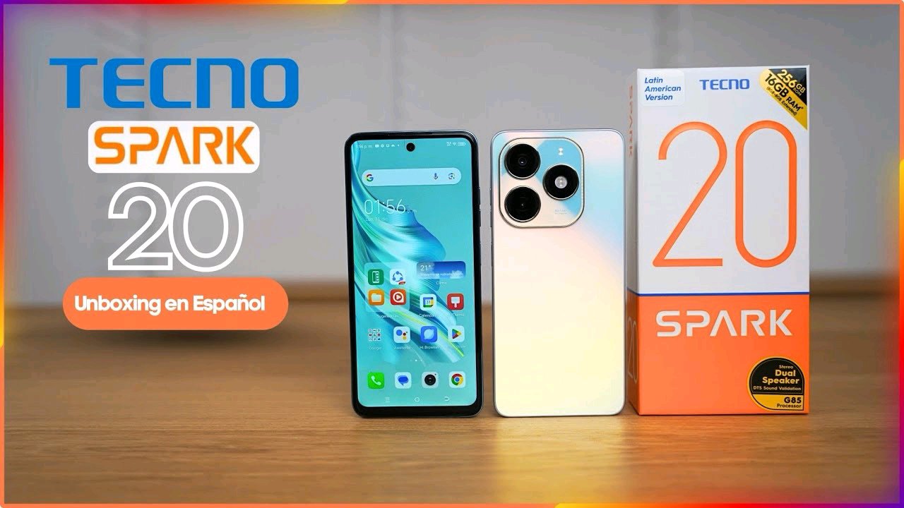 Techno Spark 20 Android smartphone.